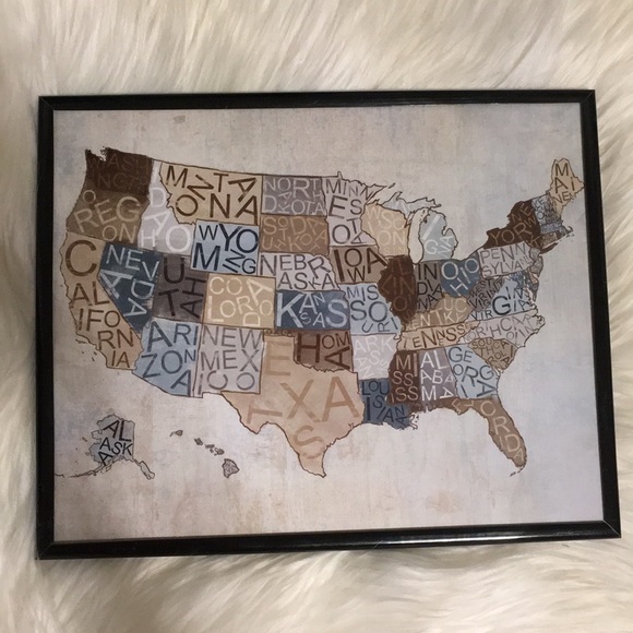 Wall Art Us Map Frames Poshmark
